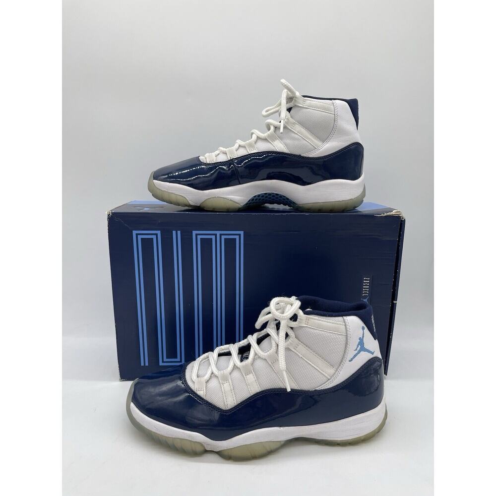 Nike Air Jordan 11 Retro High Win Like '82 OG 378037-123 Size 10 Blue Concord